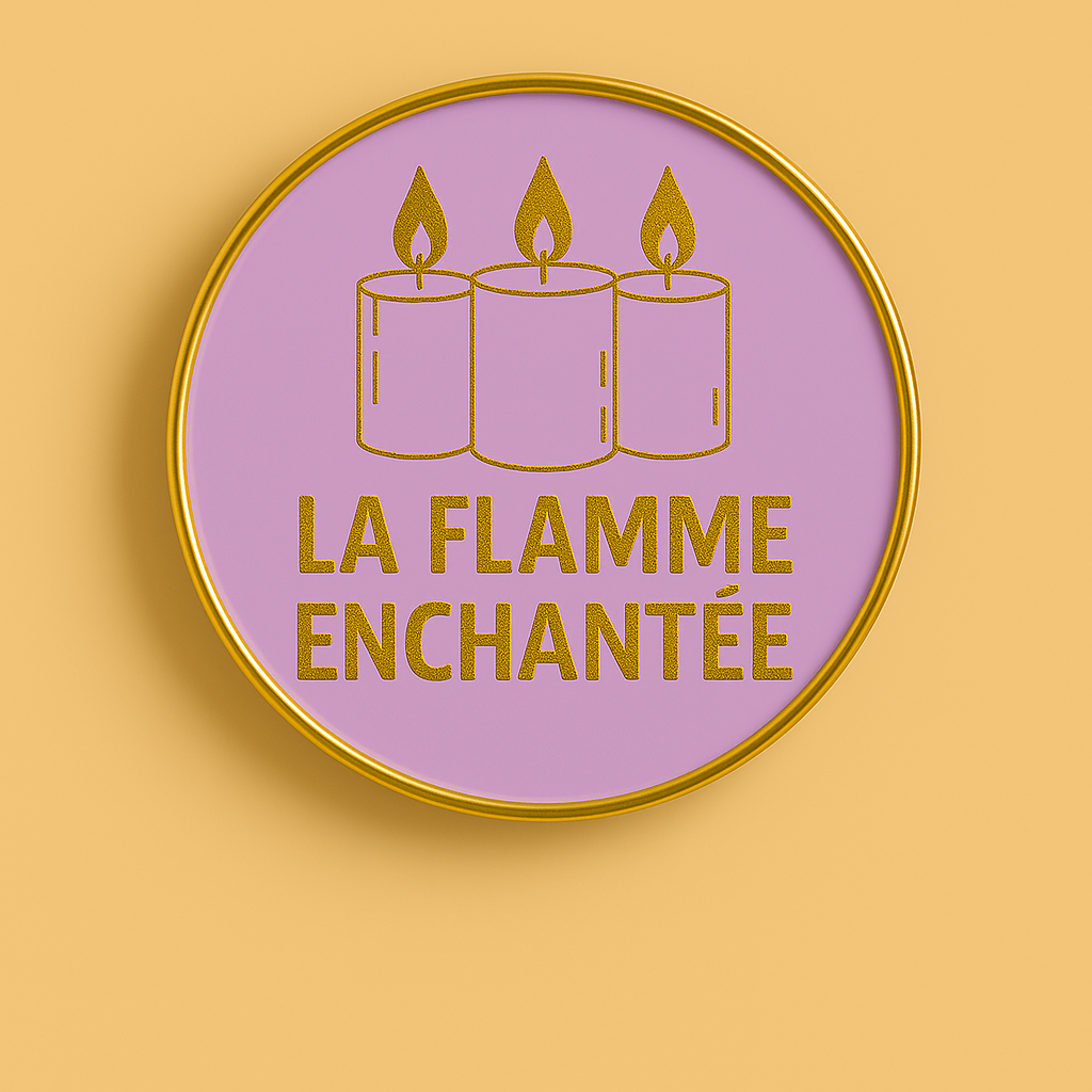 Coupelle de dessous de bougie violet