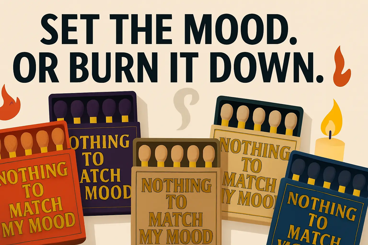 Boîte d'Allumette "Nothing To Match My Mood"