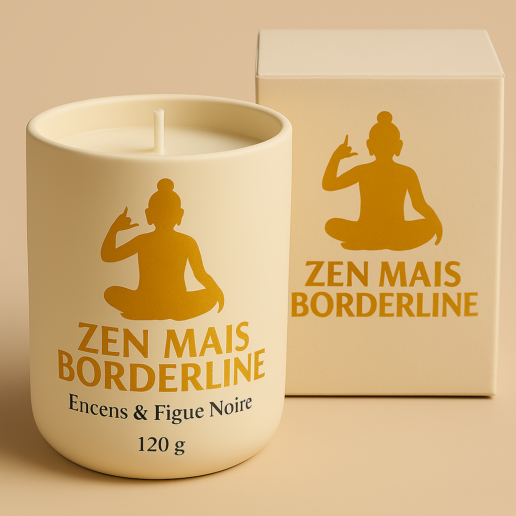 bougie et boite blanche 120g