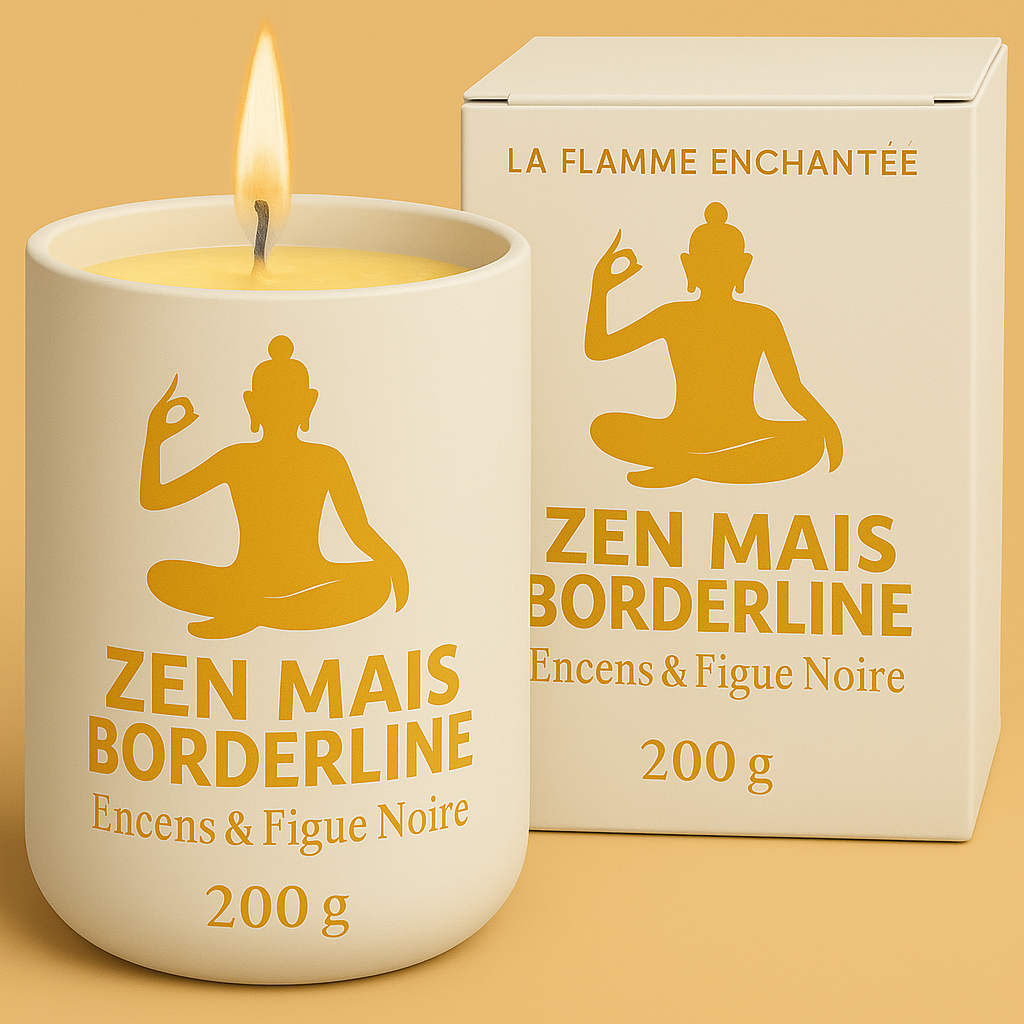 bougie et boite blanche 200g