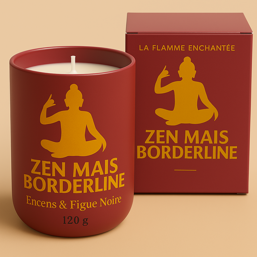 bougie et boite rouge 120g