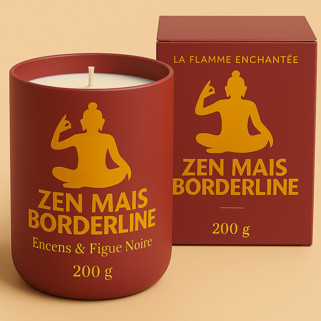 bougie et boite rouge 200g